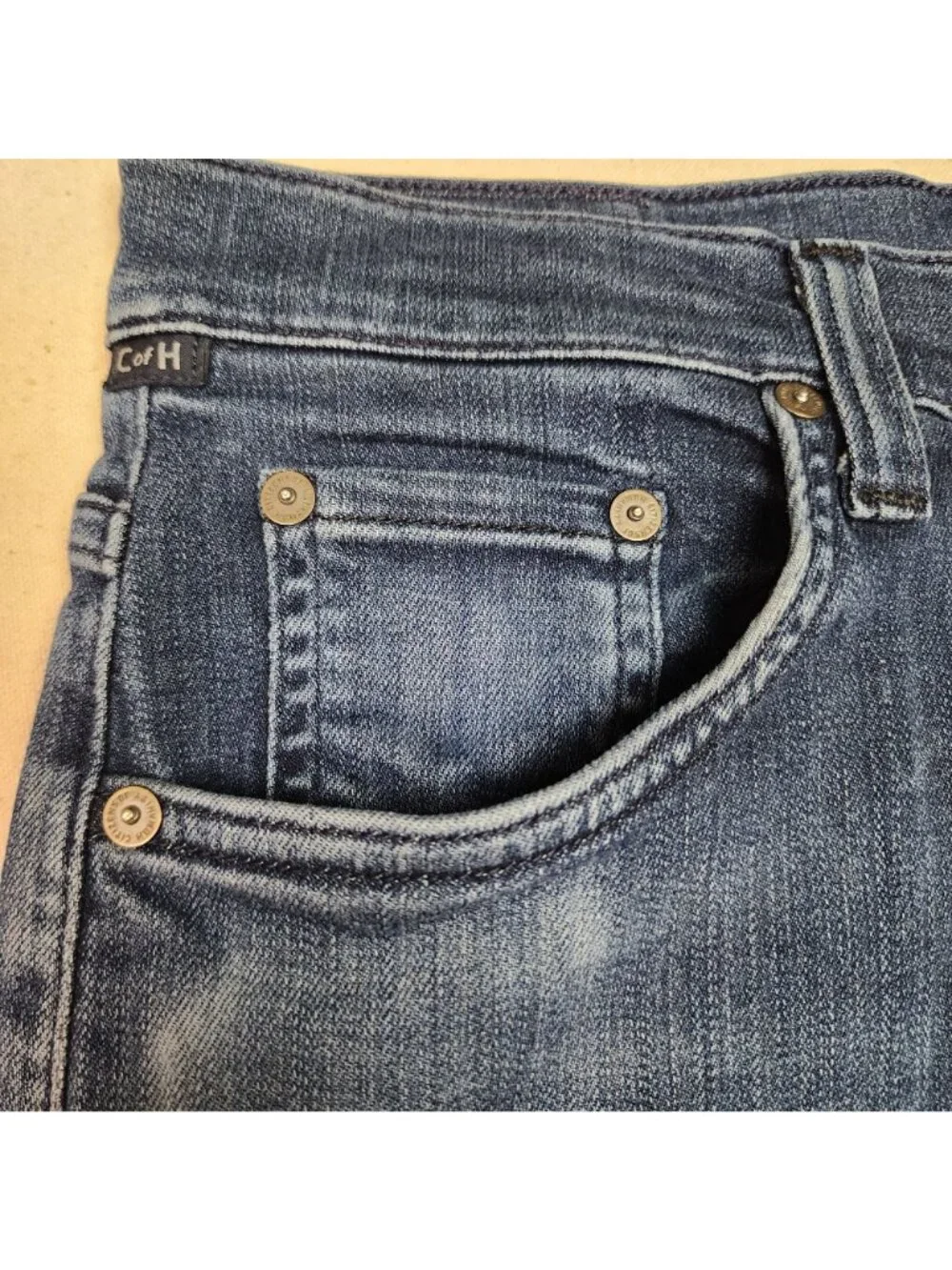 Citizens of Humanity Mens Adler Slim Straight Mid Rise Taper Blue Jeans Sz 30/31